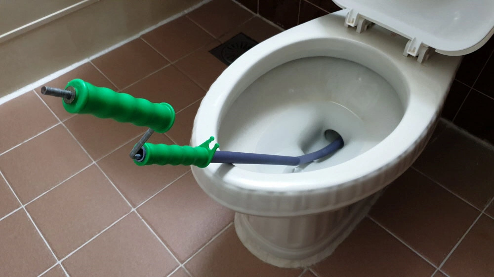 변기 관통기 사용모습