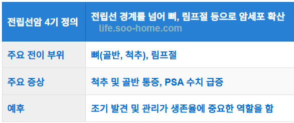 전립선암 4기의 정의