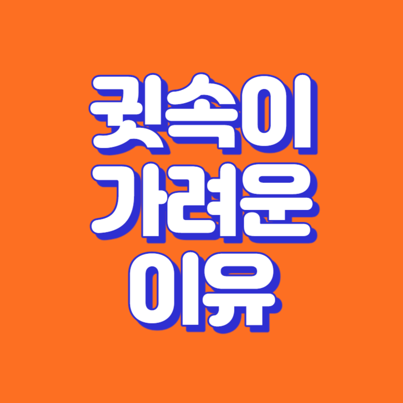 귓속이 가려운 이유