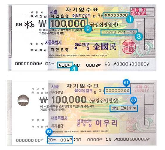 자기앞수표 유효기간 조회방법 알아보기