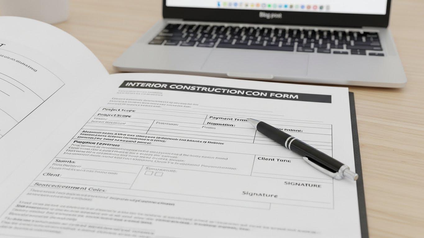 인테리어공사계약서양식