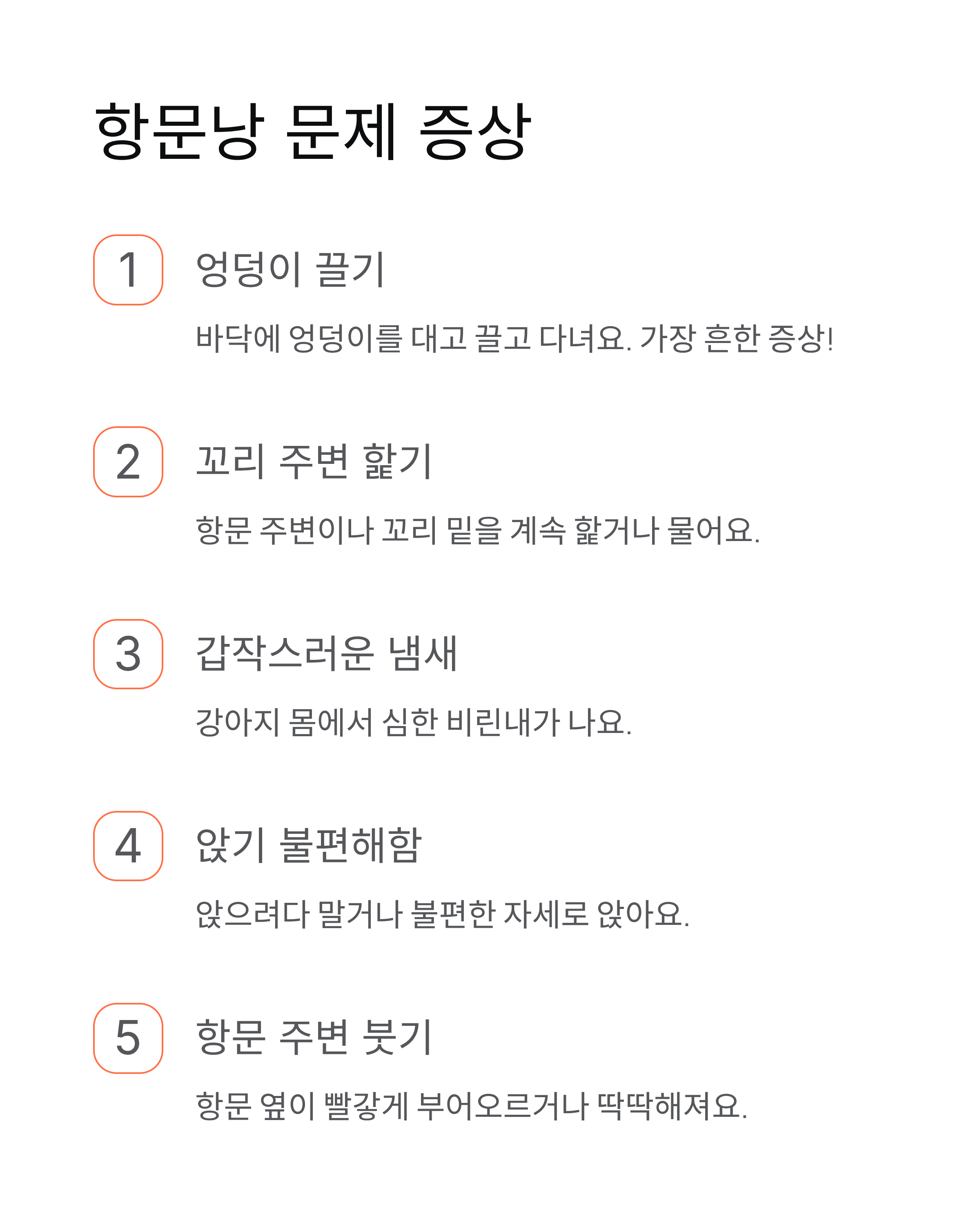 강아지 항문낭 ❘ 짜기 주기 냄새 염증 증상 집에서 짜는법 완벽 가이드