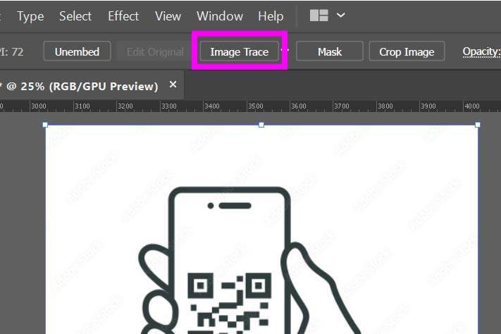 어도비-일러스트레이터-이미지-트레이스-작업