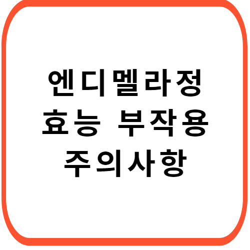엔디멜라정-성분-효능-부작용-썸네일