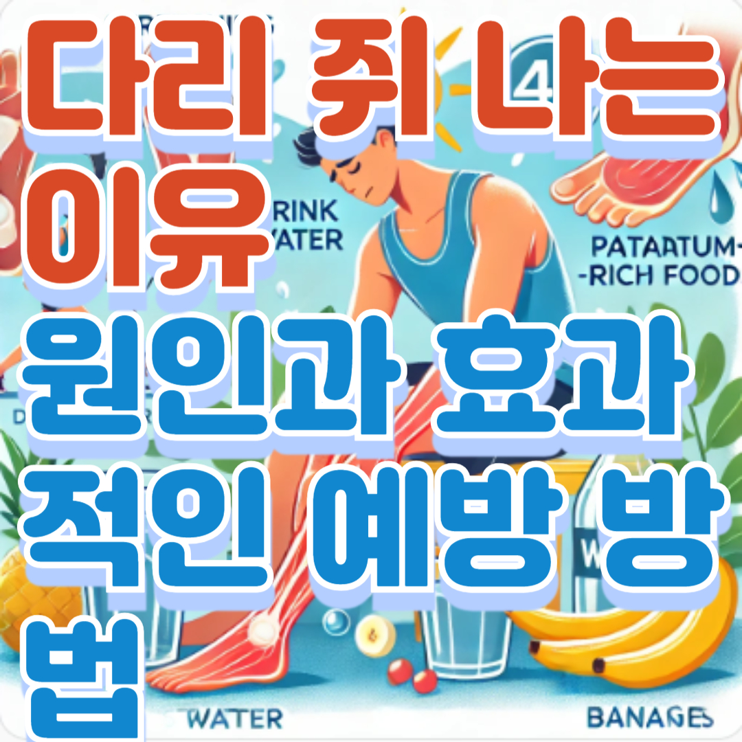 다리 쥐 나는 이유