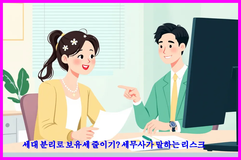세대 분리로 보유세 줄이기? 세무사가 말하는 리스크