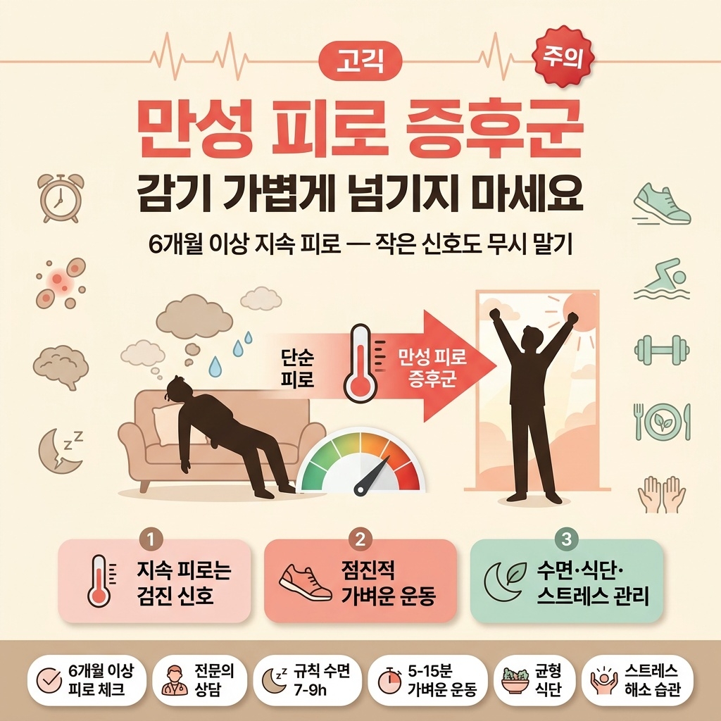 만성 피로 증후군, 감기 증상 가볍게 넘기면 안 되는 이유