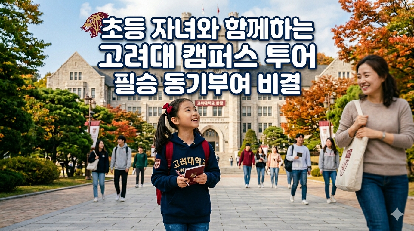 고려대학교 캠퍼스투어 중앙광장 100% 활용법 초등학생 자녀와 함께하는 견학 필승 동기부여 전략