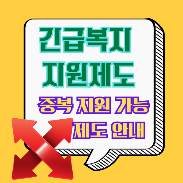 2025 긴급복지 지원제도- 중복 지원 가능한 제도에 대한 안내 이미지