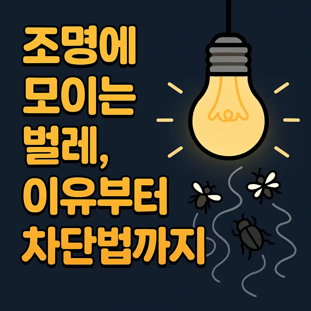 조명에 벌레 꼬이는 이유