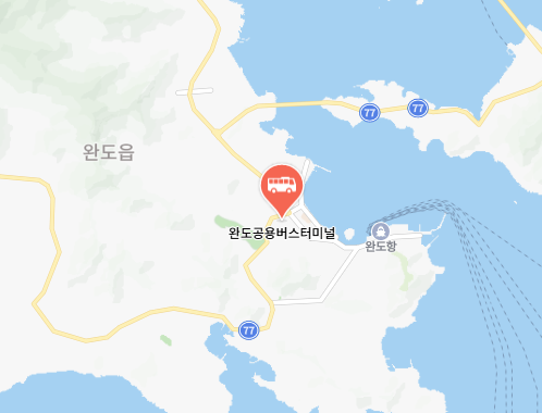 완도시외버스터미널 위치-지도