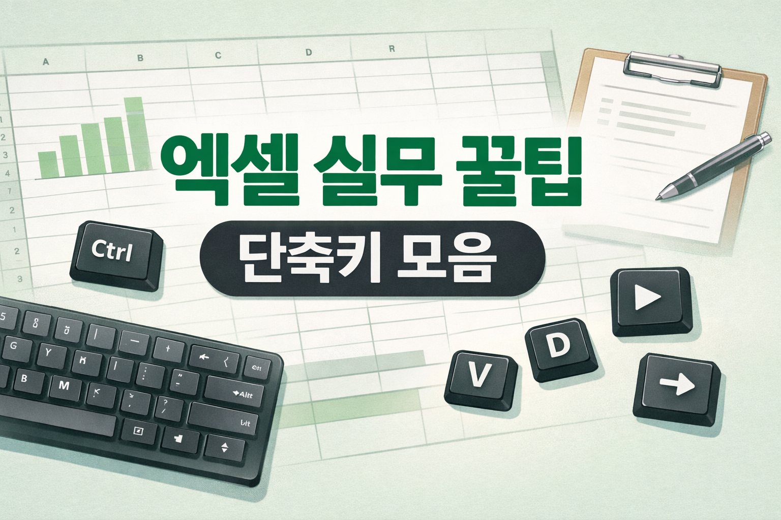 실무에서 질문이 가장 많은 엑셀 기능(붙여넣기 옵션, 순차 복사, 값만 붙여넣기, 서식 유지, 행/열 전환 등)을 단축키 중심으로 정리했습니다