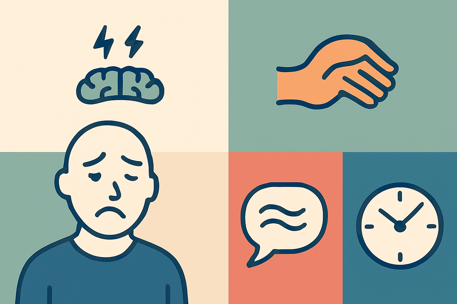 뇌졸중 초기로 얼굴 마비가 나타난 모습