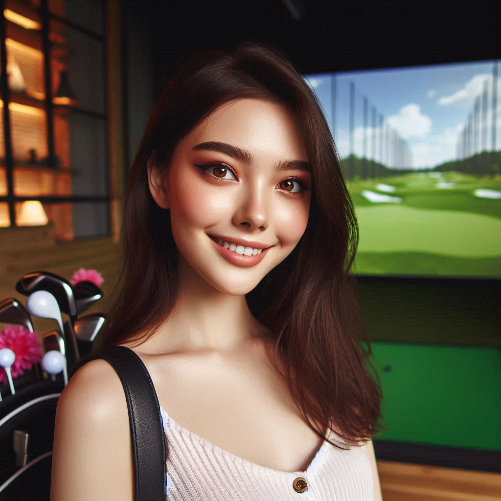 실내골프연습장 배경