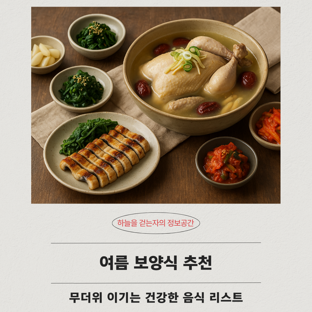 여름 보양식 추천 무더위 이기는 건강한 음식 리스트