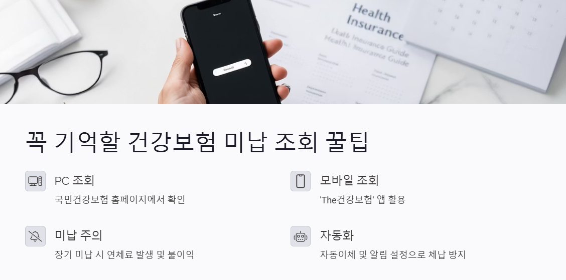 건강보험 미납 조회, 1분 만에 끝내는 초간단 방법