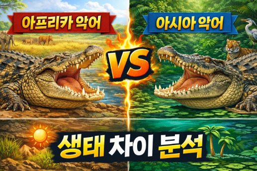 악어, 생태 차이