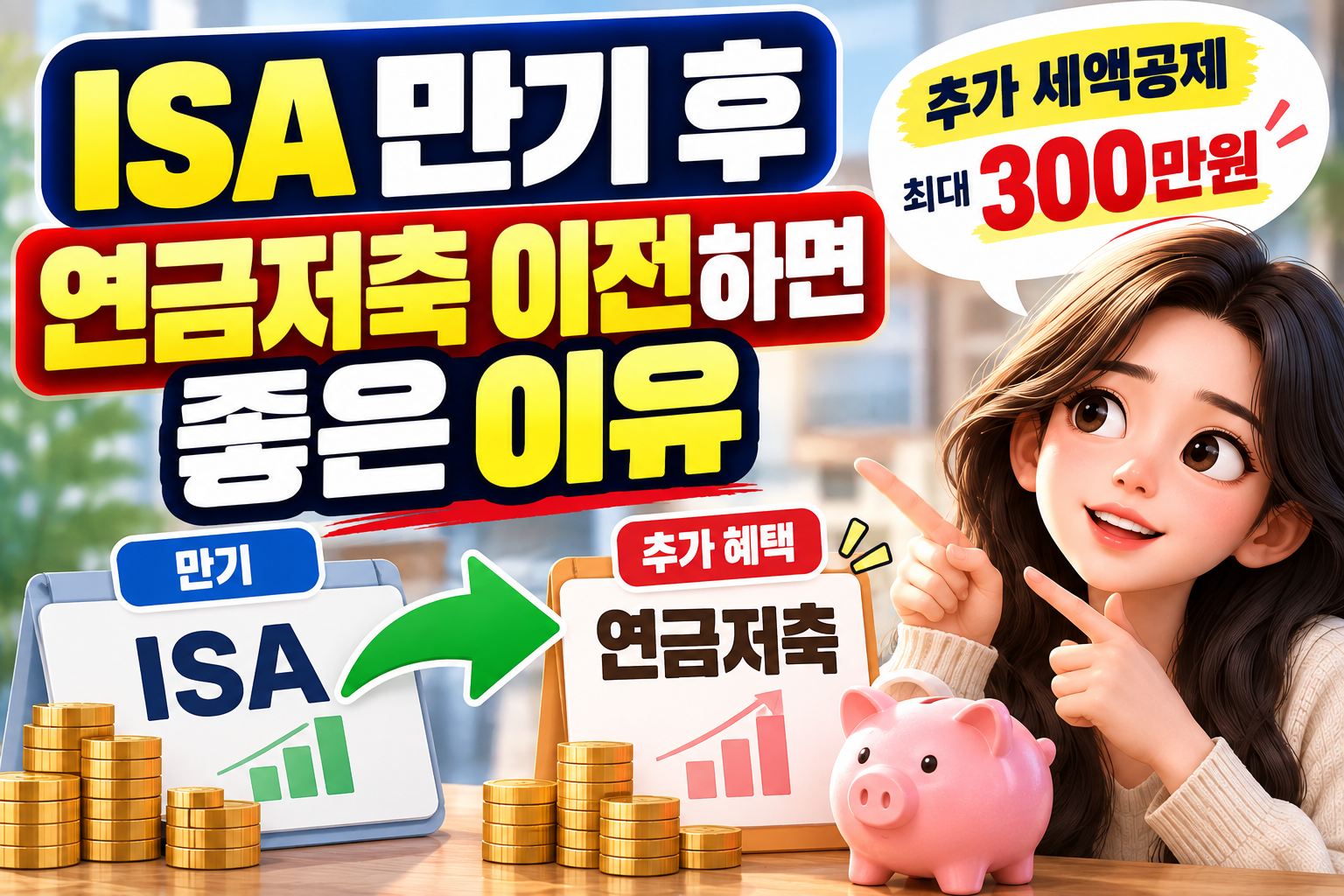 ISA 만기 후 연금저축 이전하면 좋은 이유｜추가 세액공제까지 총정리