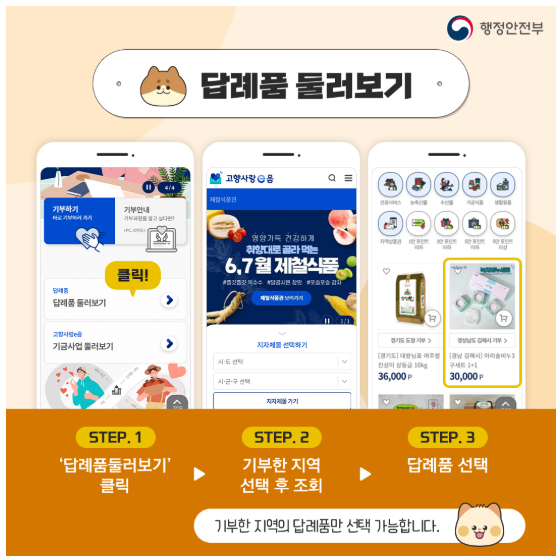 고향사랑기부 홍모 포스터 이미지3