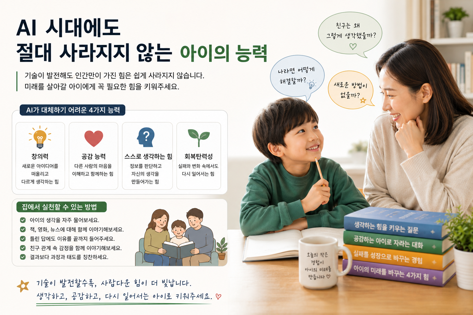 친구들과 이야기 하고 있는 아이