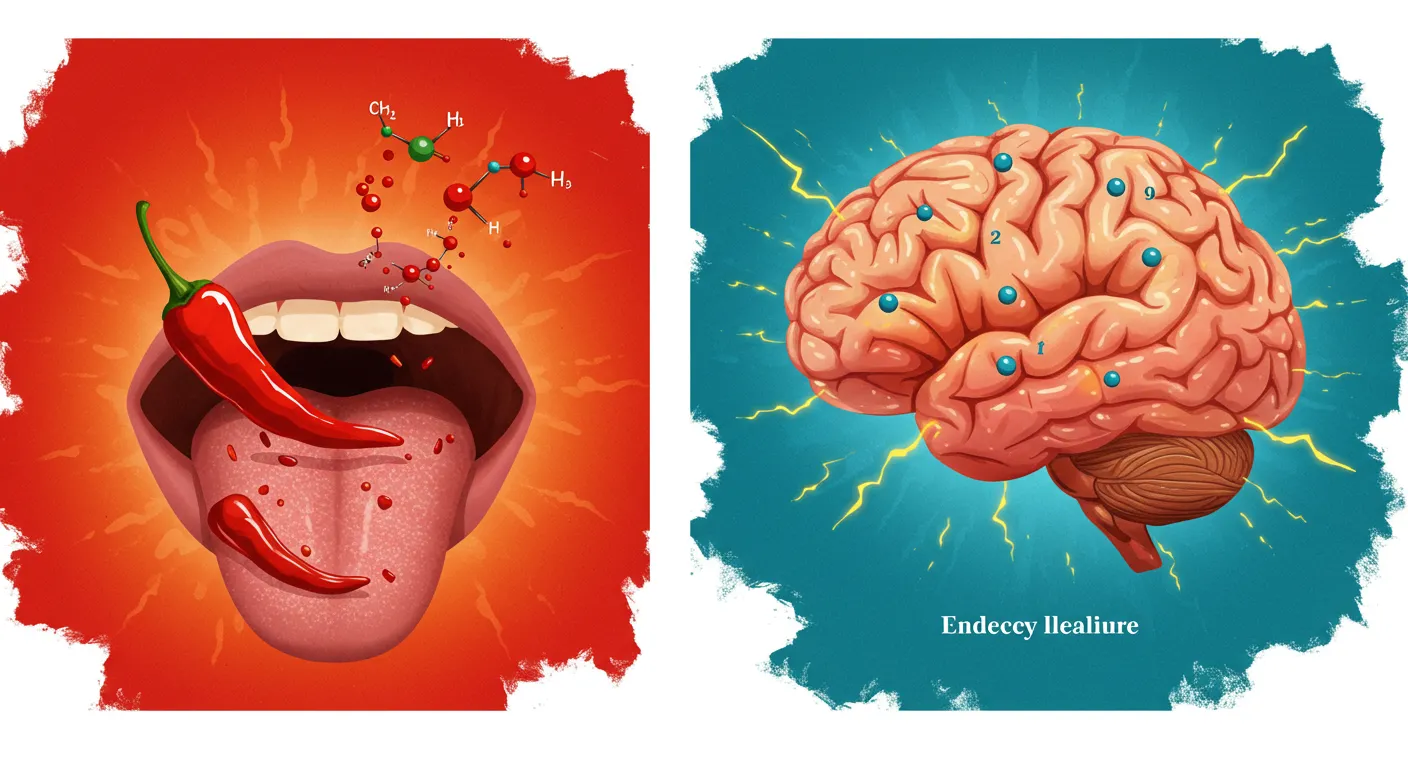 매운음식에 반응하는 뇌의 역동적인 모습