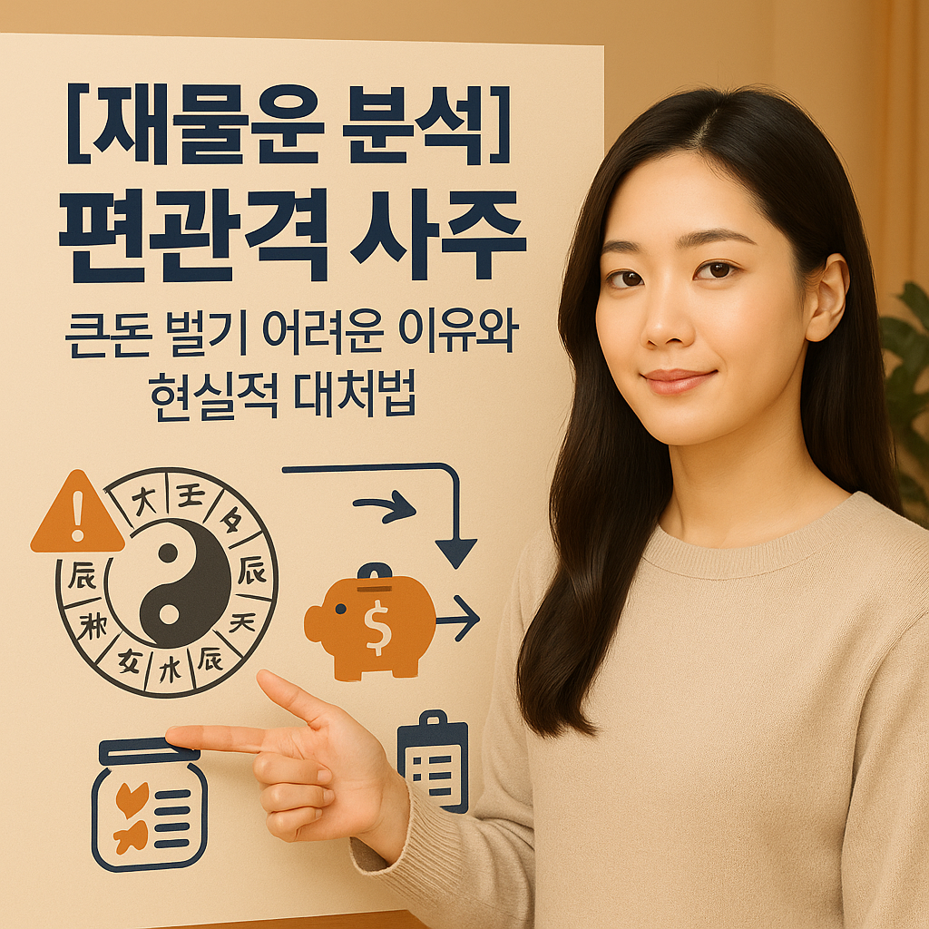 [재물운 분석] 편관격 사주 ｜ 큰돈 벌기 어려운 이유와 현실적 대처법