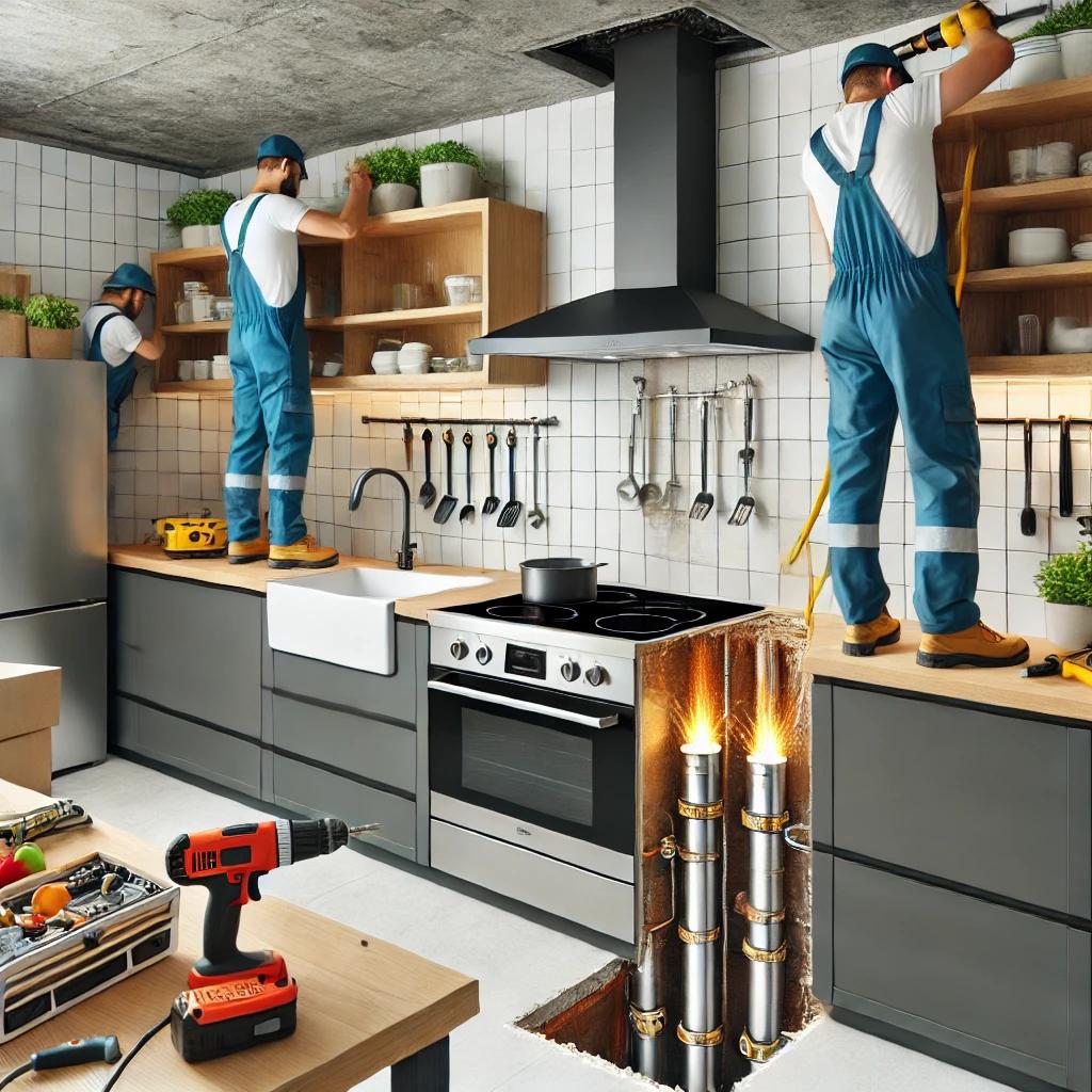 인덕션 설치후 도시가스 배관철거