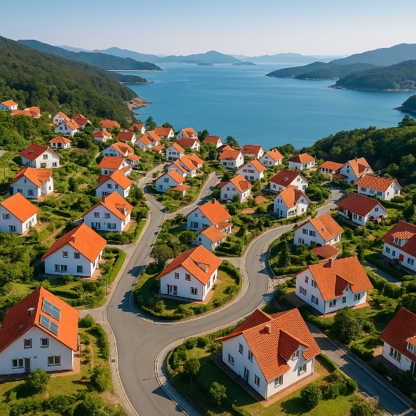 남해독일 마을 전경사진