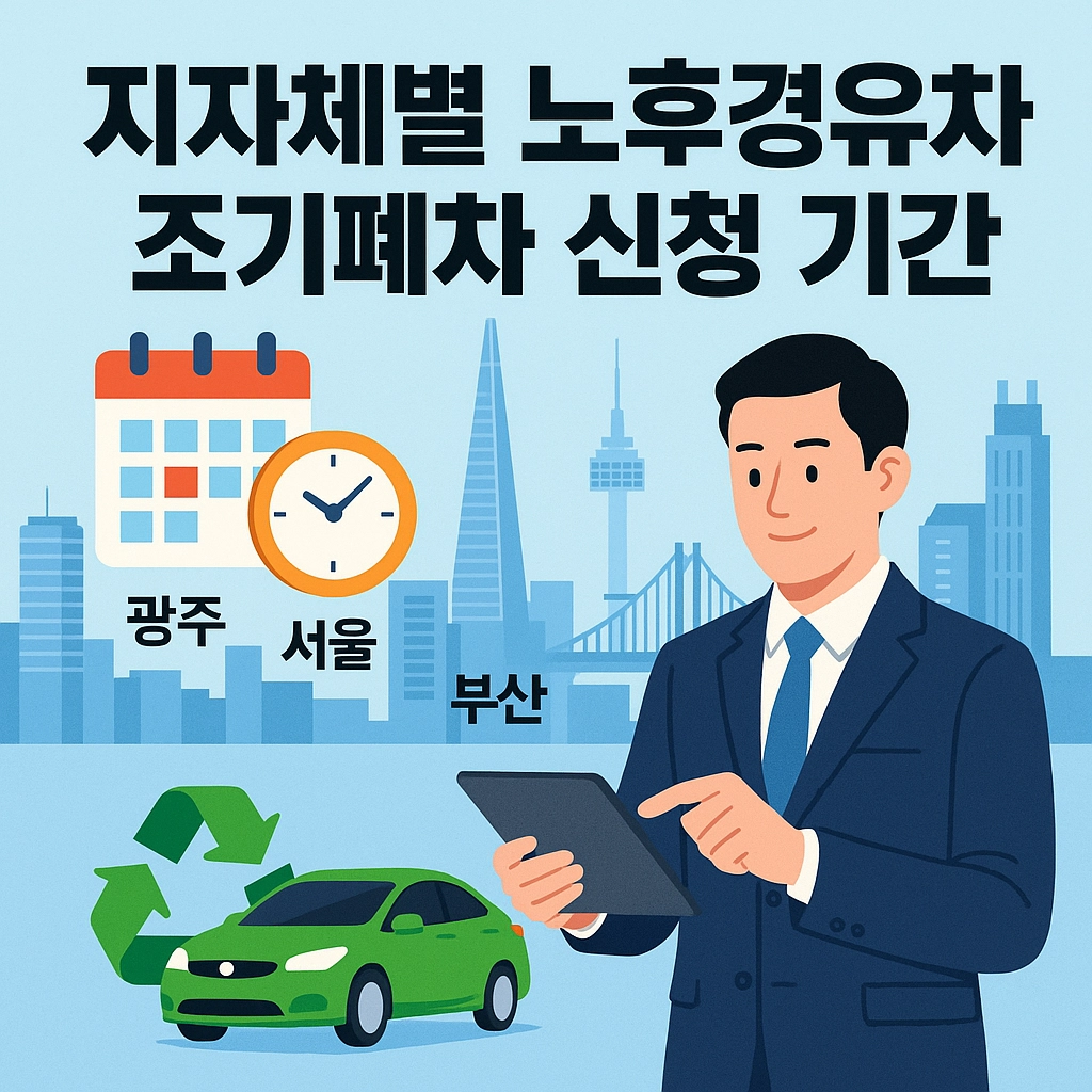 지자체별 노후경유차 조기폐차 신청 기간