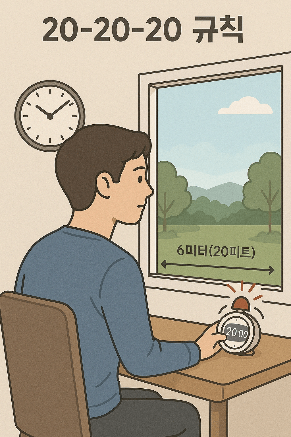 20-20-20 운동 그림