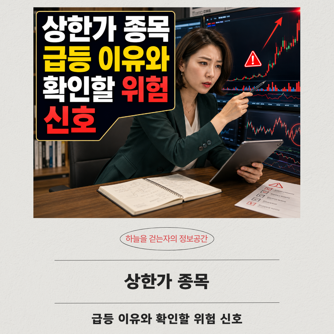 상한가 종목 급등 이유와 확인할 위험 신호