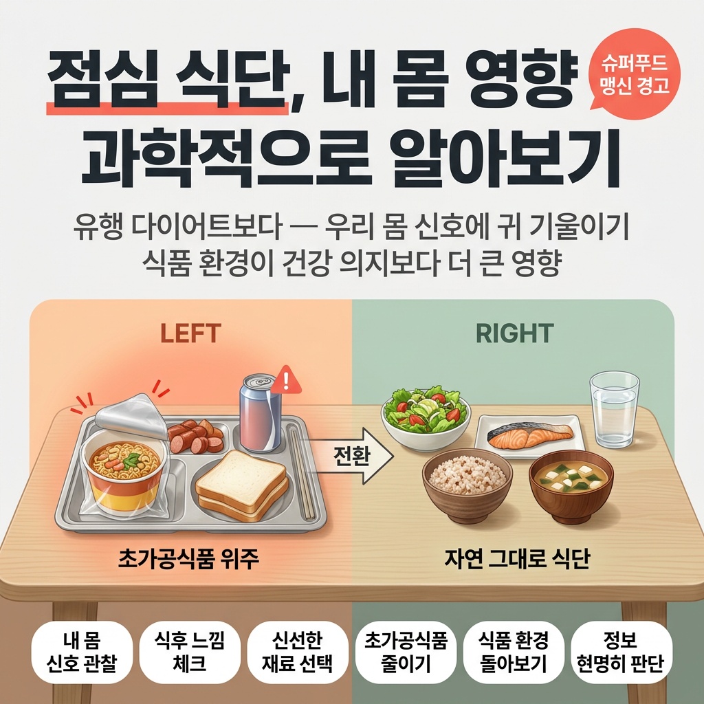 점심 식단, 내 몸 영향 과학적으로 알아보기