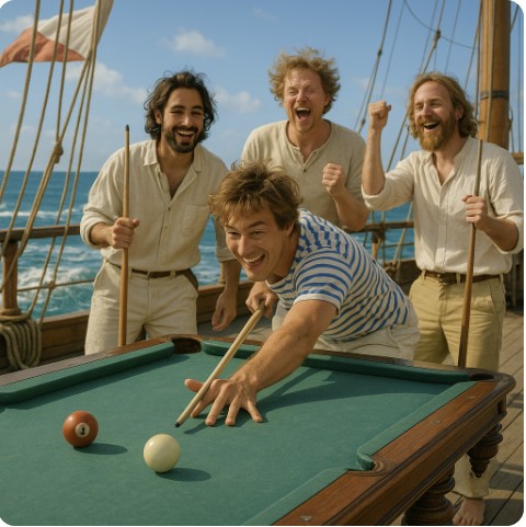 당구 분리각 계산 사진