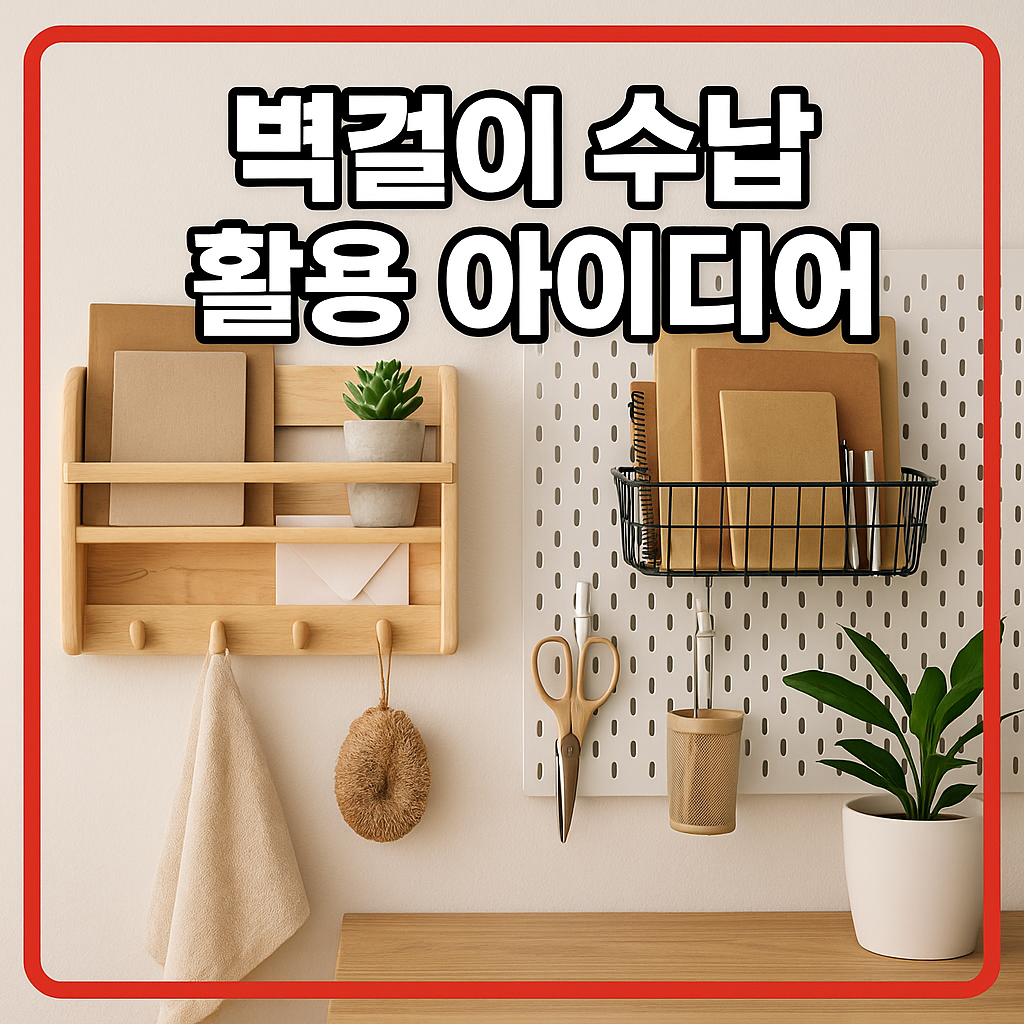 벽걸이 수납 활용 아이디어
