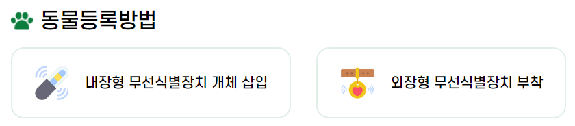동물등록방법 2가지