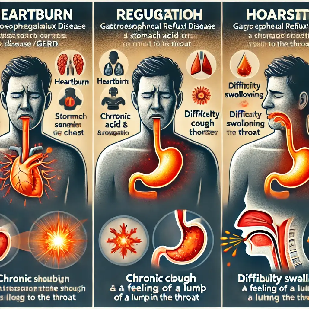 역류성 식도염의 주요 증상