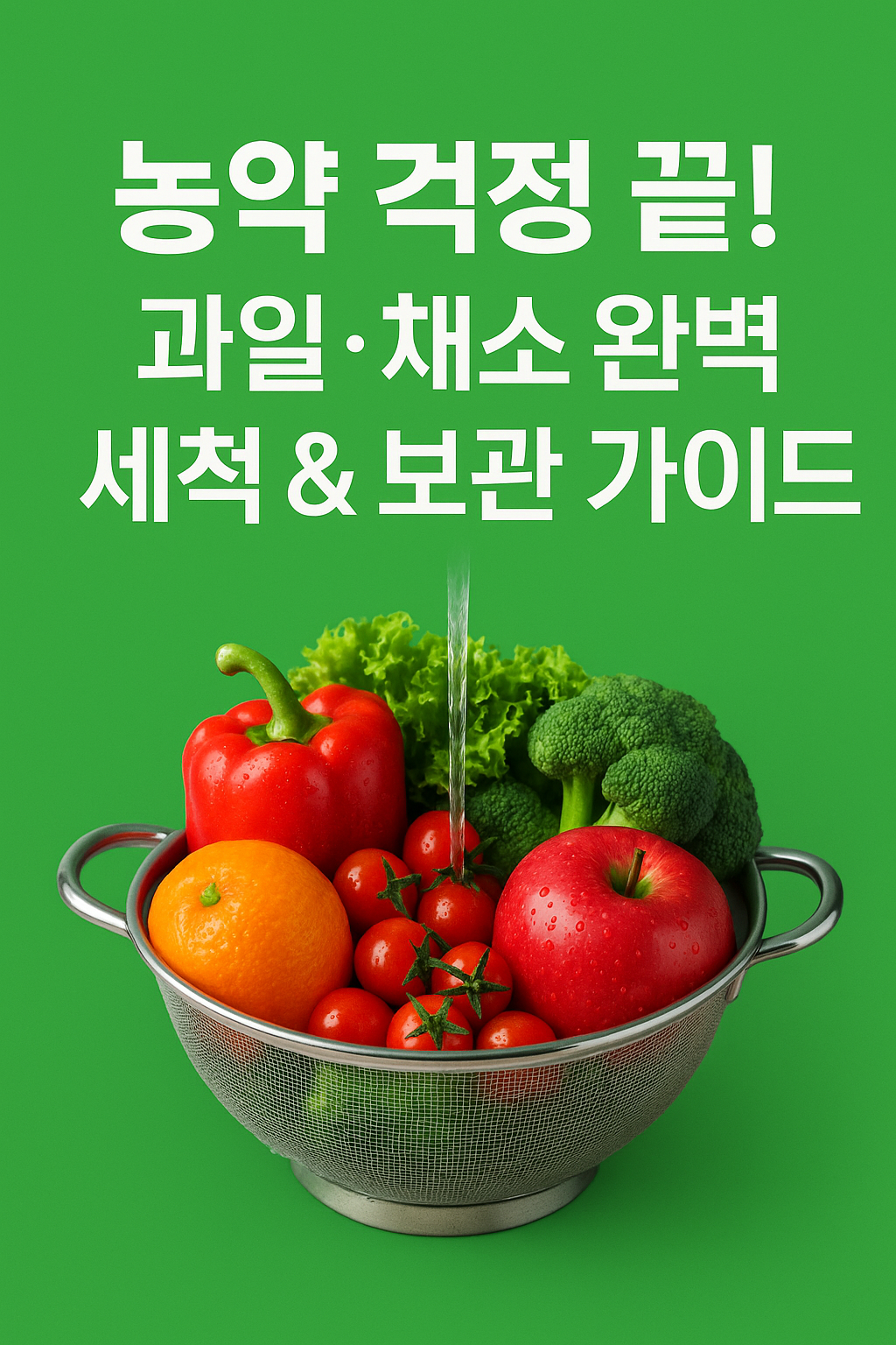 과일&middot;채소 완벽 세척 &amp; 보관 가이드
