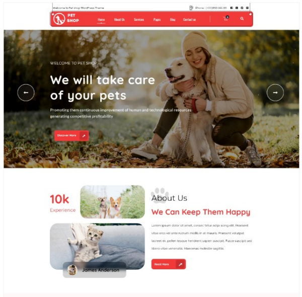 Pet Rescue 워드프레스 테마