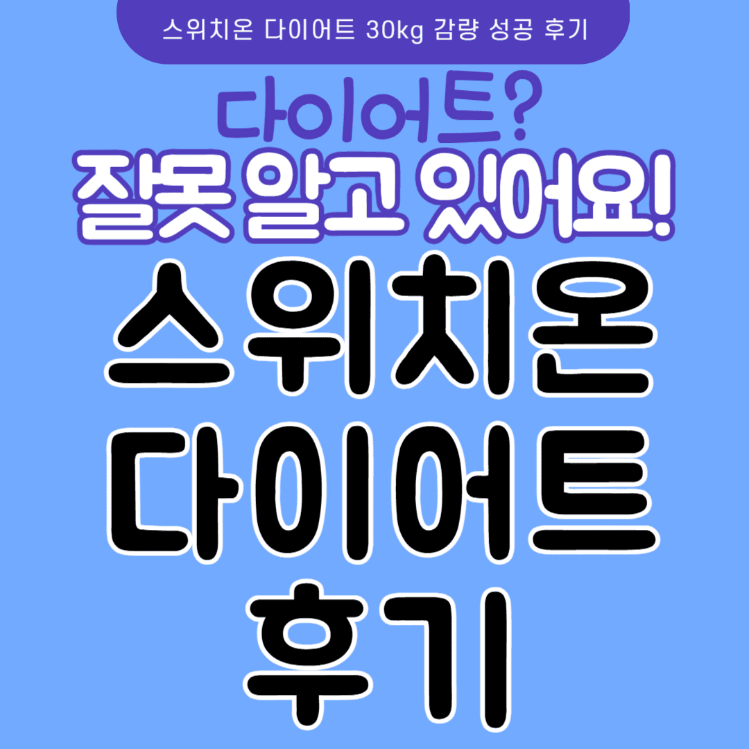 스위치온 다이어트 후기