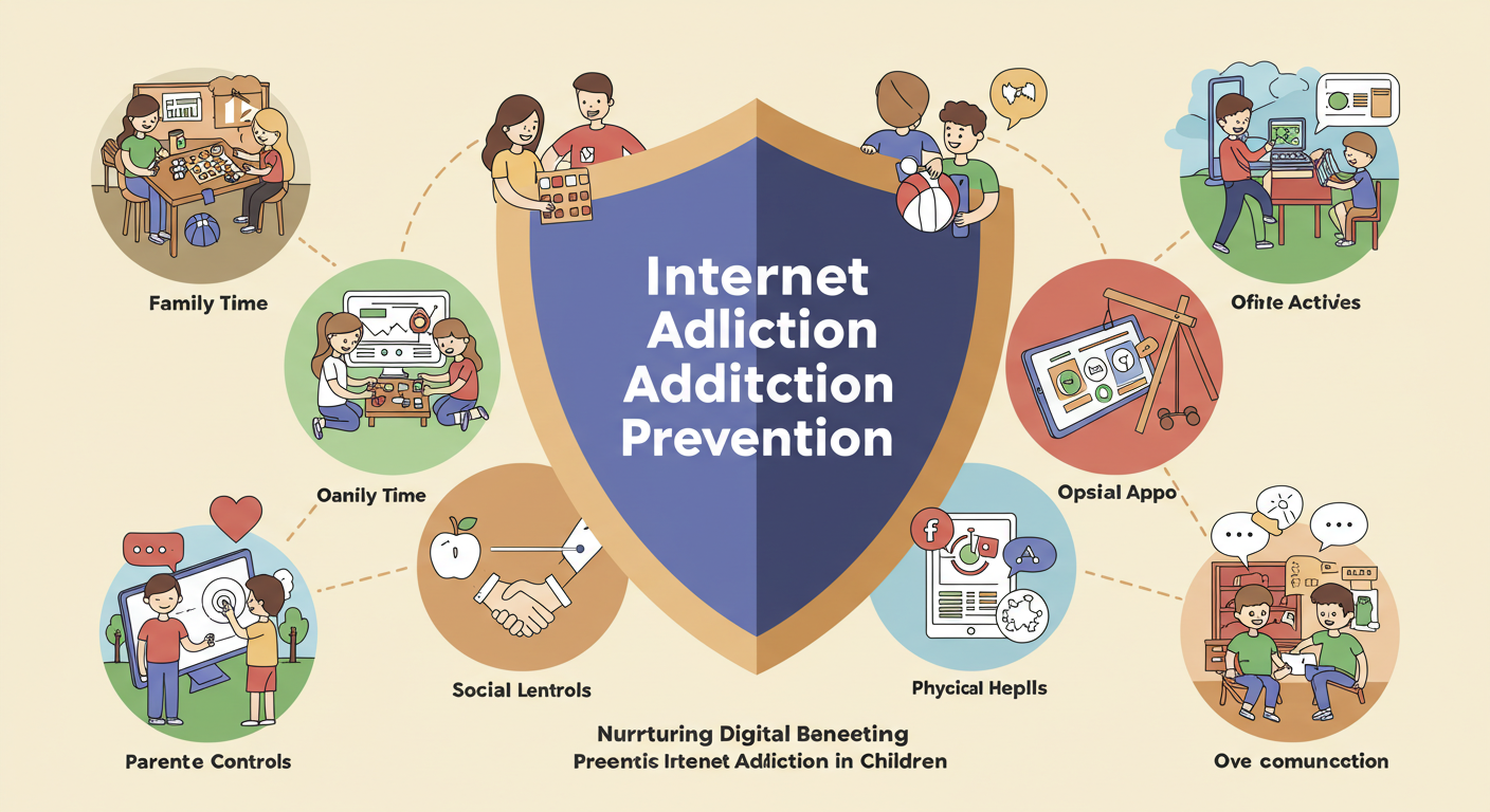 인터넷 중독 방지 관련 그림