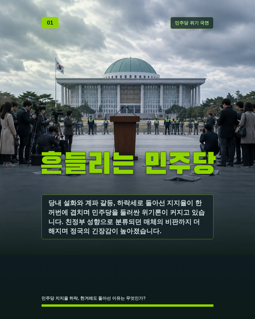 흔들리는 민주당