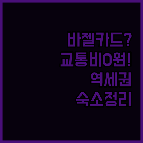 바젤 카드 한 장으로 교통비 0원 만..