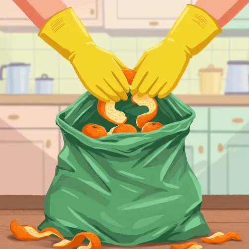 오렌지껍질-음식물-쓰레기