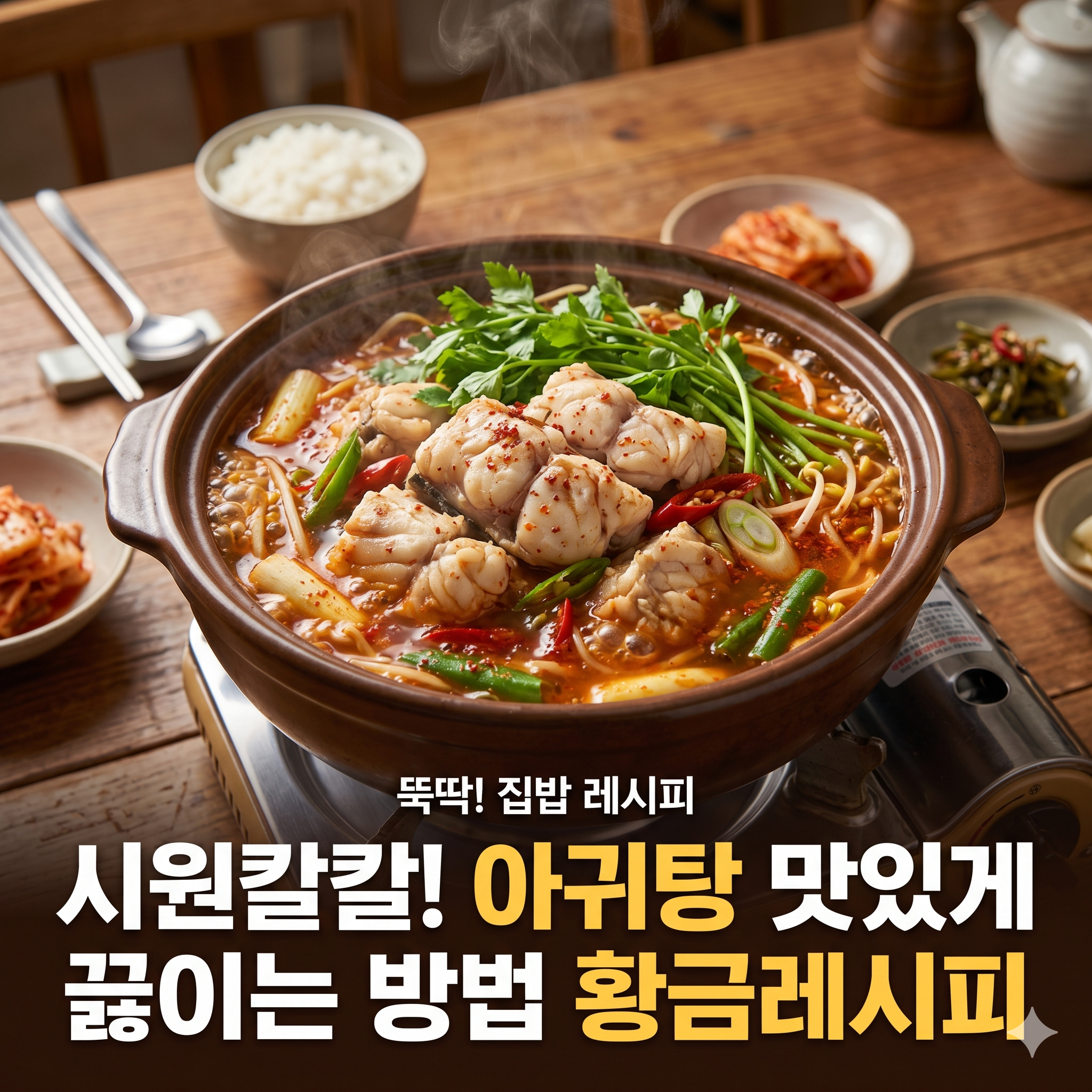시원하고 칼칼한 아귀탕 맛있게 끓이는 방법 황금레시피