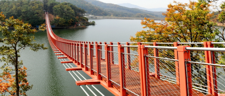 마장호수 흔들다리