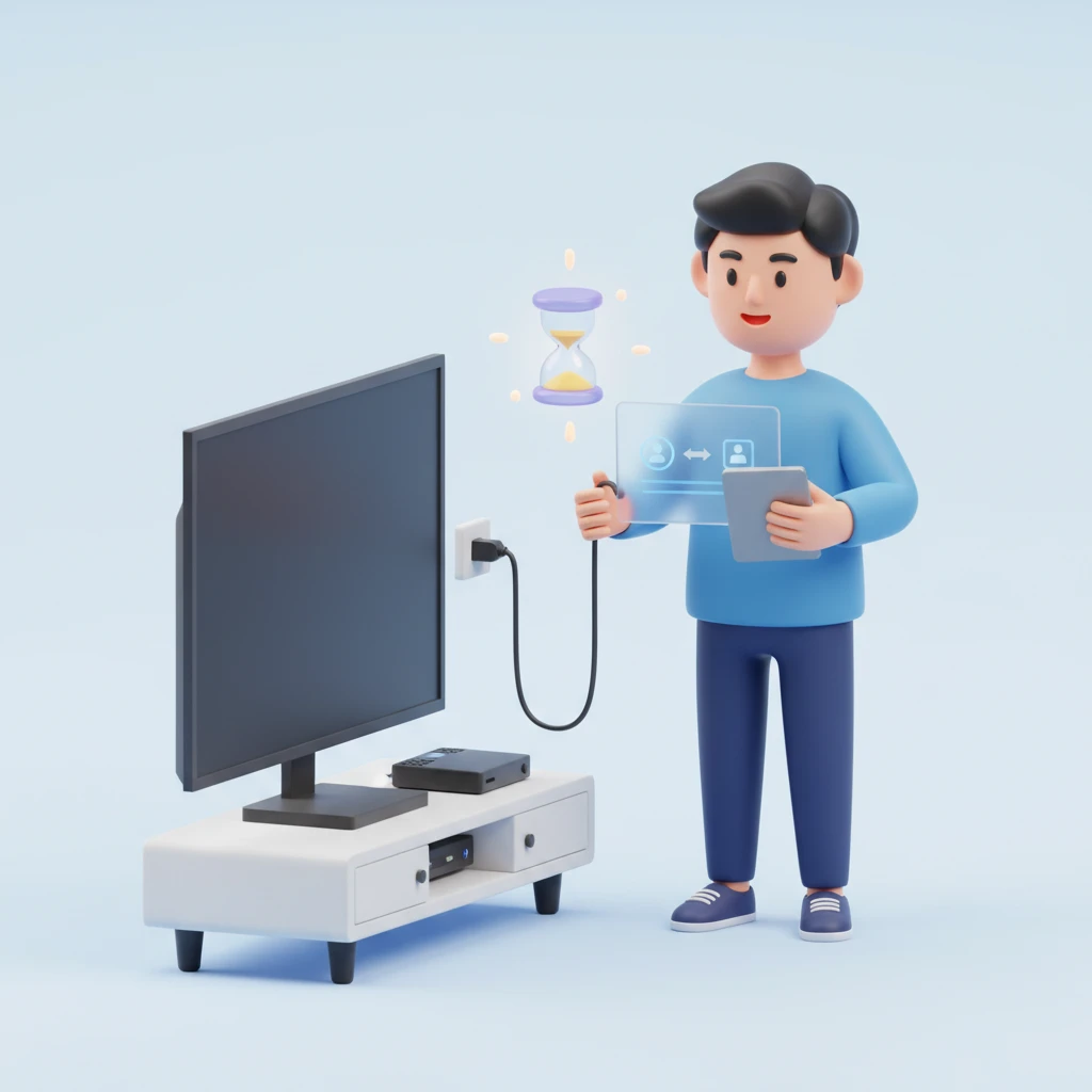 스마트 TV 넷플릭스 접속 오류 UI..