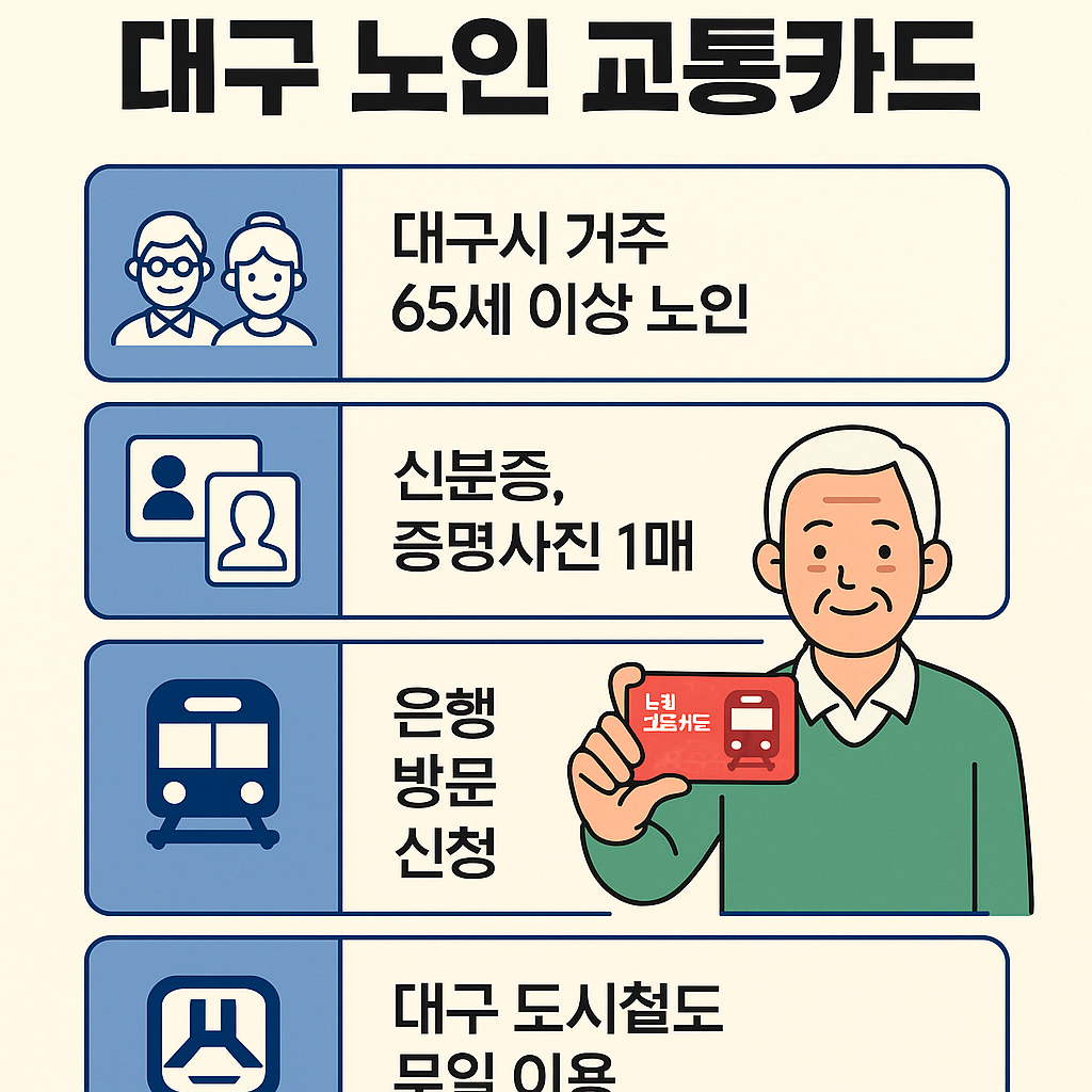 대구 노인 교통카드 발급
