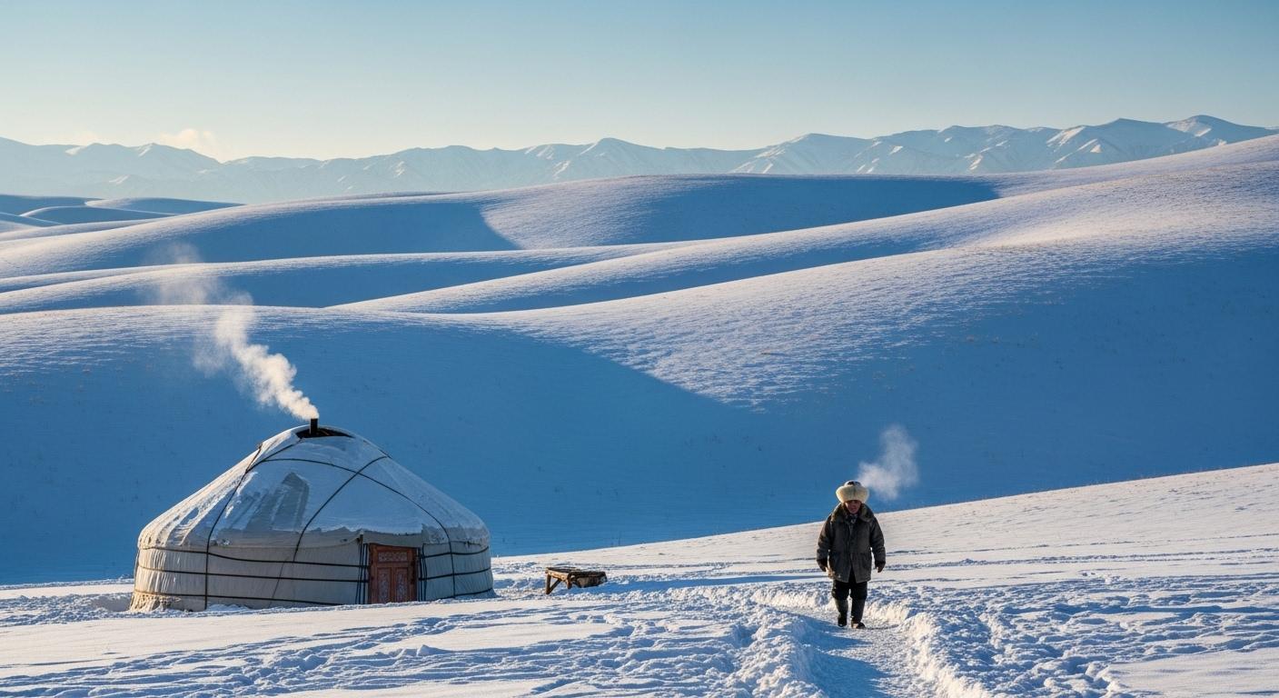 우즈베키스탄 겨울날씨 온도