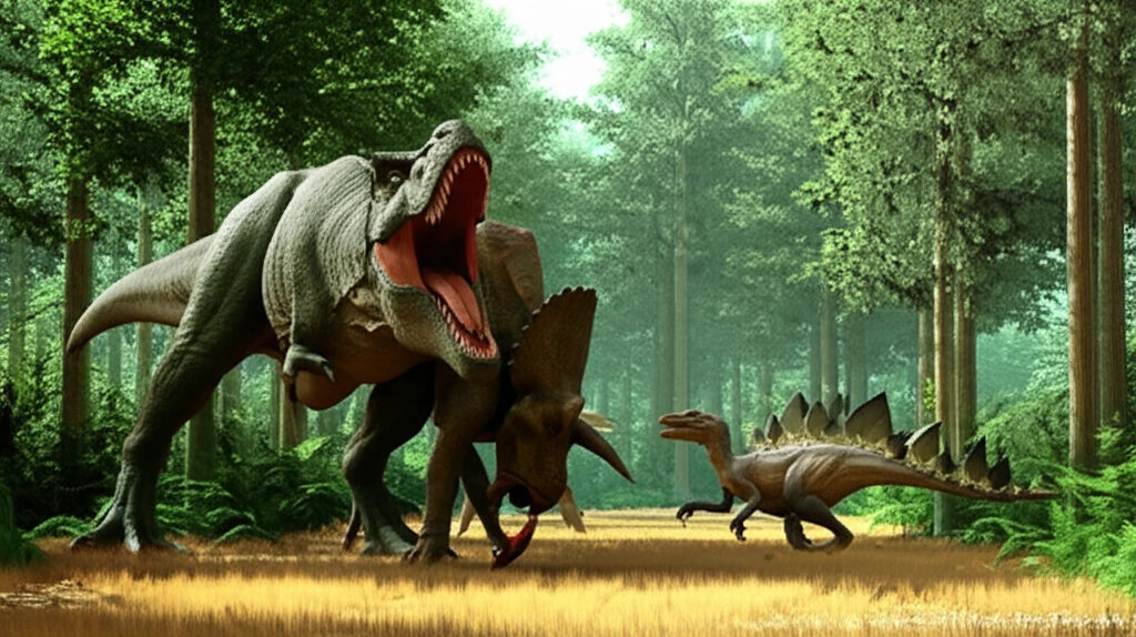 티라노사우루스, 알로사우루스: 공룡 