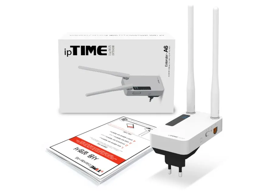 iptime-extender-a6-와이파이-확장기-증폭기-박스-설명서-사진